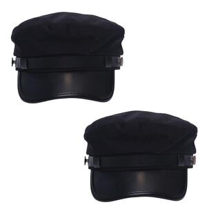 4226 2pack Chauffeur Hat For Women And Men Beret Cap Classic Vintage Costume